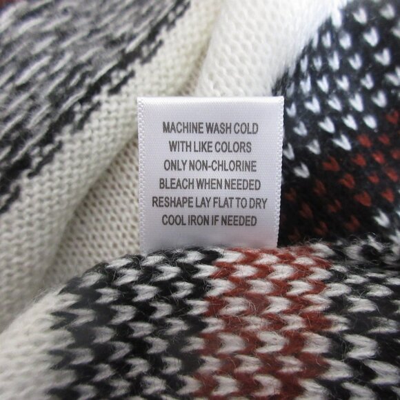 Knit Heart Soul Open Cardigan Sz Small Shawl Collar Western BOHO Asymmetric Hem - Picture 5 of 7